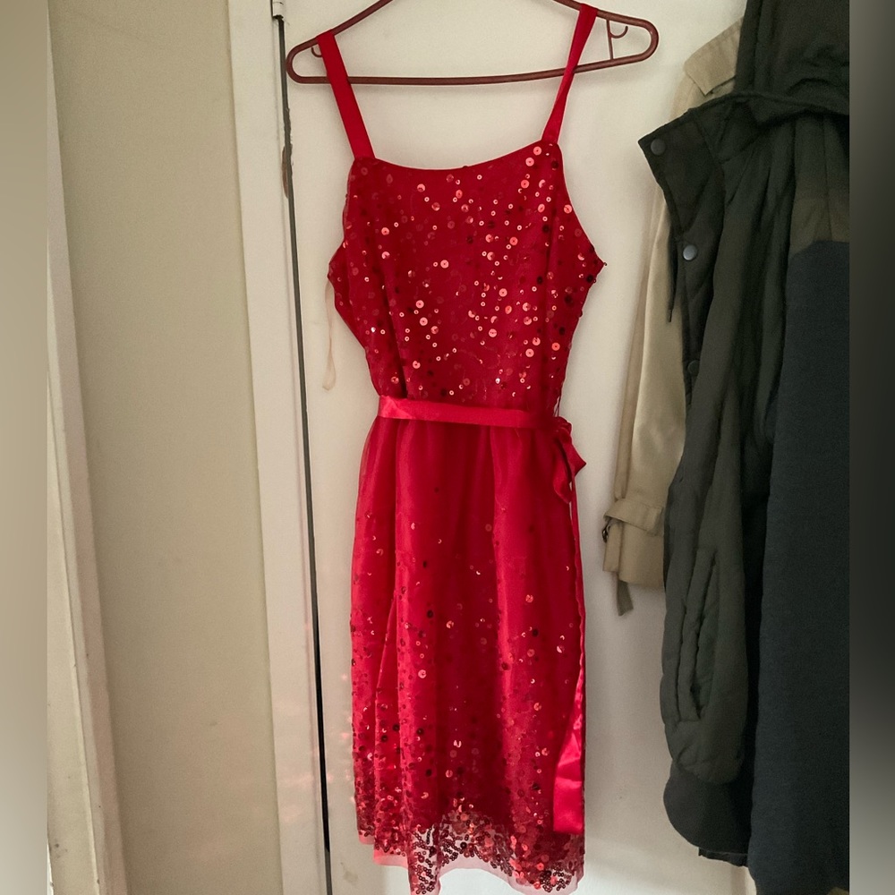 Justice red girls 20 sparkly dress